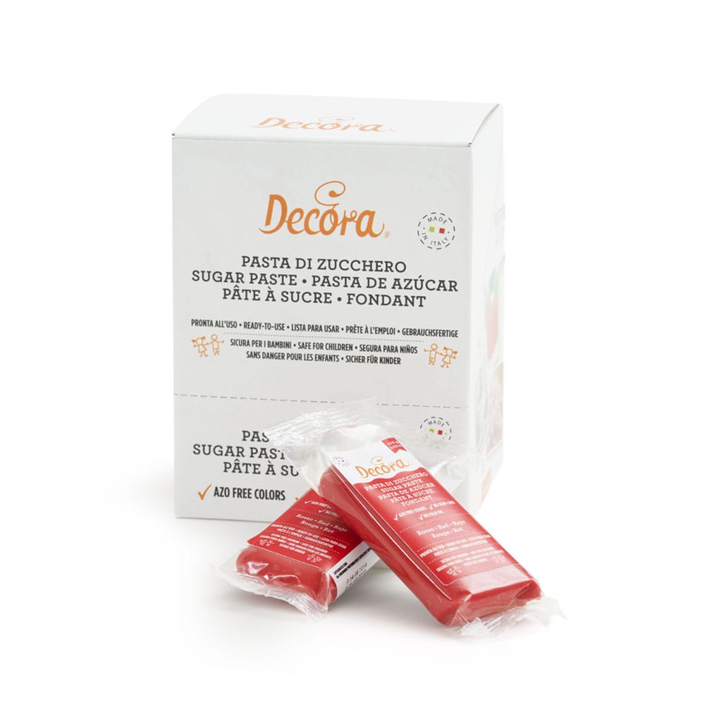 Pasta di zucchero rossa gr 100 - Prodotti per dolci - Tortemania