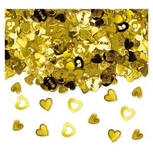 coriandoli cuore oro