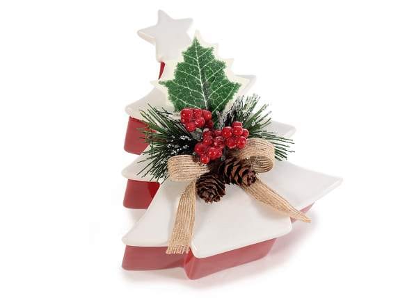 SCATOLA IN CERAMICA ALBERO DI NATALE - Tortemania - Prodotti per dolci