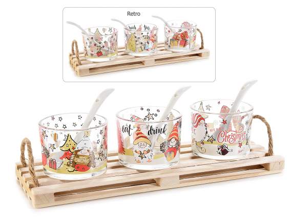 Set aperitivo con 3 coppette - Prodotti per dolci - Tortemania